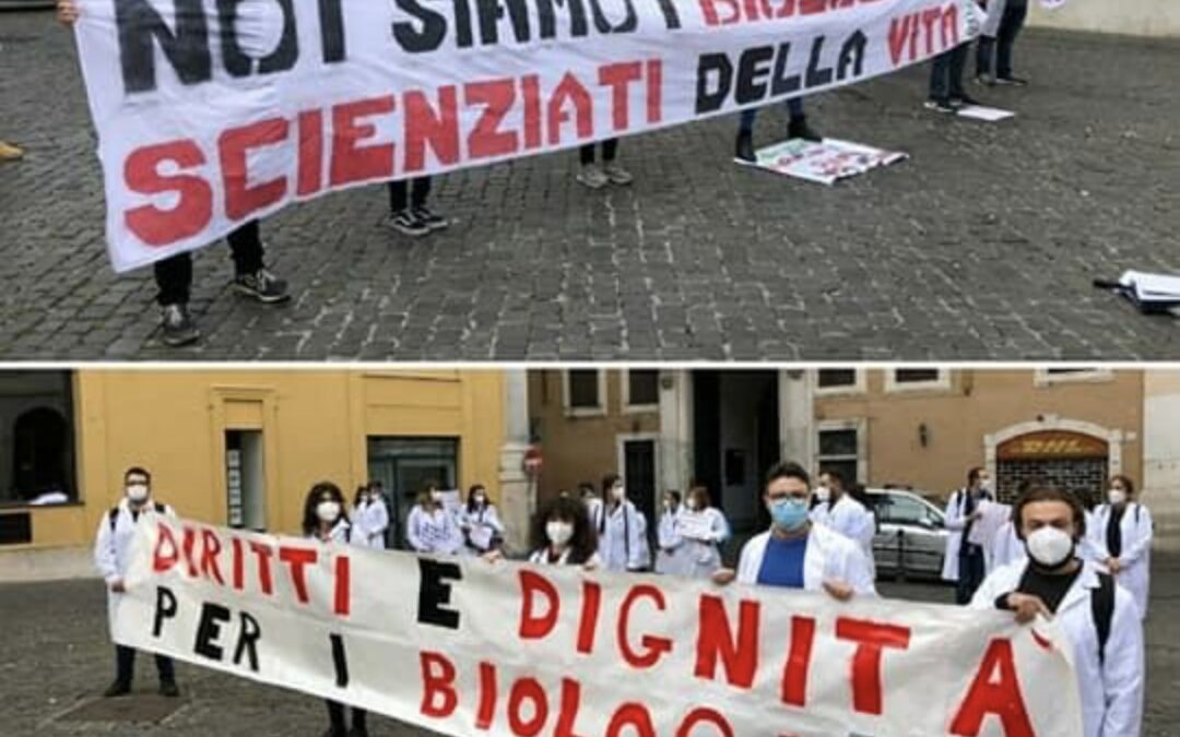 Grande successo a Roma per la manifestazione dei biologi e dei futuri biologi promossa dal brindisino Marco Giaimis